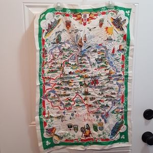 Vintage Northern Ireland tea towel